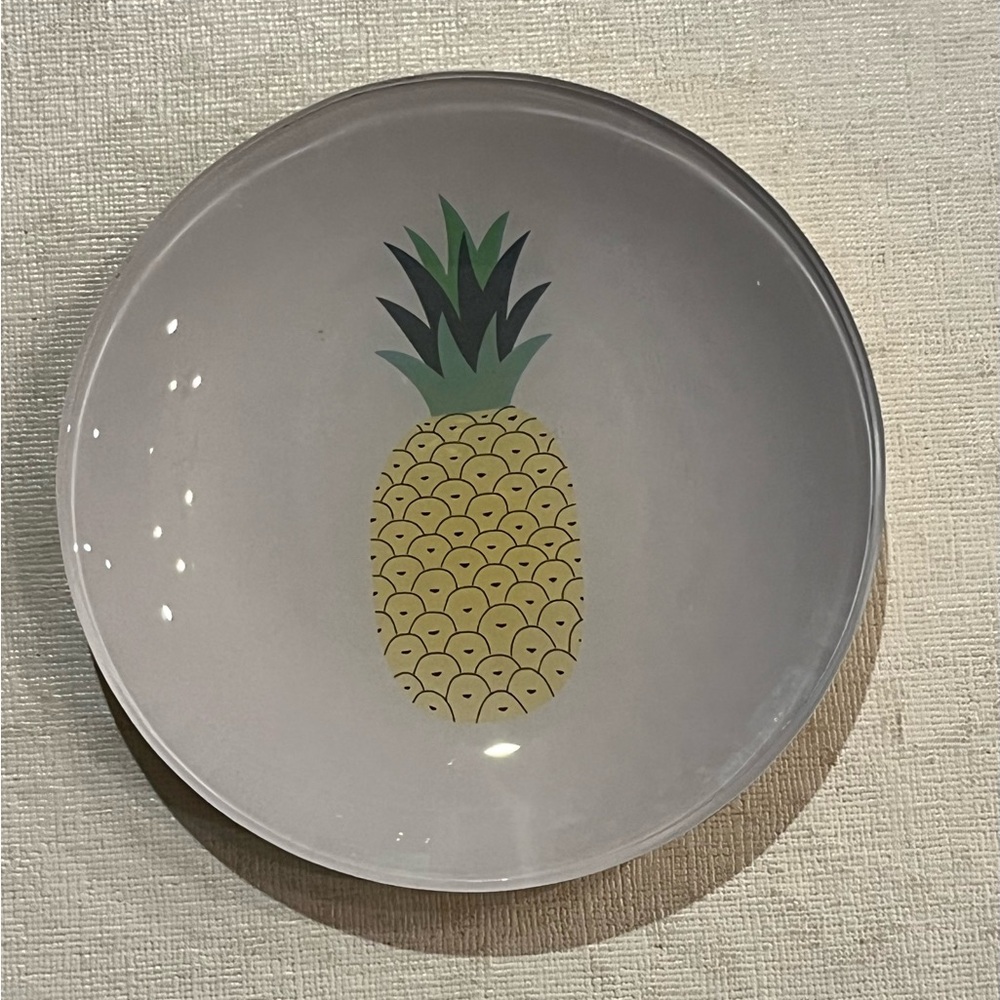 Fringe Studio pineapple glass catch all tray/dish. EUC!